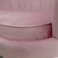 2 seat sofa Daimon pakoworld velvet pink 134x70x77cm
