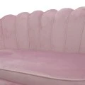 2 seat sofa Daimon pakoworld velvet pink 134x70x77cm