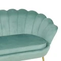2-seater sofa Daimon pakoworld velvet in pistachio shade 134x70x77cm