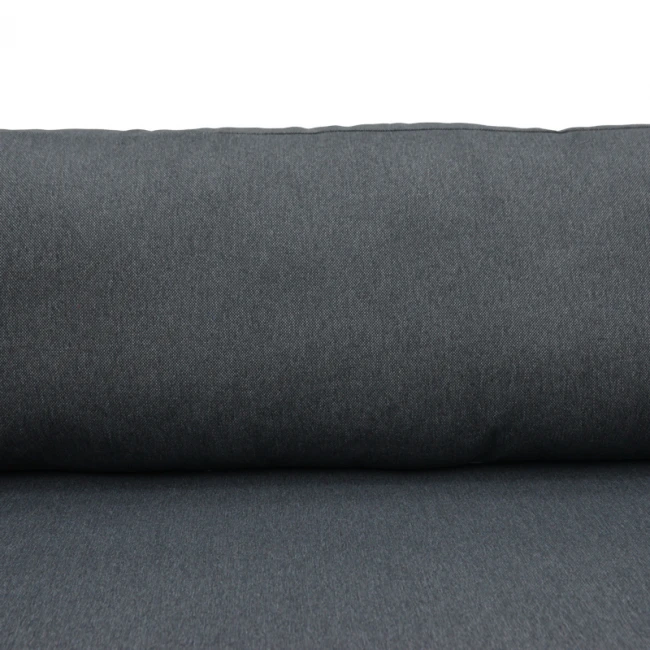 Καναπές διθέσιος Aurelio pakoworld μεταλλικός σε λευκή -μαξιλάρια σε ανθρακί απόχρωση 130x74x63εκ