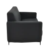 Two seater sofa Sidica I pakoworld PU in black color 135x78x83cm