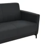 Two seater sofa Sidica I pakoworld PU in black color 135x78x83cm