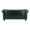 Kαναπές διθέσιος τ. Chesterfield pakoworld pu κυπαρισσί 160x84x67εκ