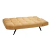 Sofa - bed 3-seater Freddo pakoworld in yellow velvet  181x81x86cm