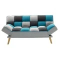 3 seater sofa-bed Andy pakoworld fabric multicolored 177x91x86cm