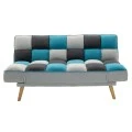 3 seater sofa-bed Andy pakoworld fabric multicolored 177x91x86cm