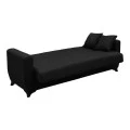 Sofa Bed Modesto pakoworld three seater with storage space anthracite fabric 215x84x83cm