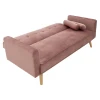 3 seater sofa-bed Success pakoworld velvet rotten apple 190x80x84 cm