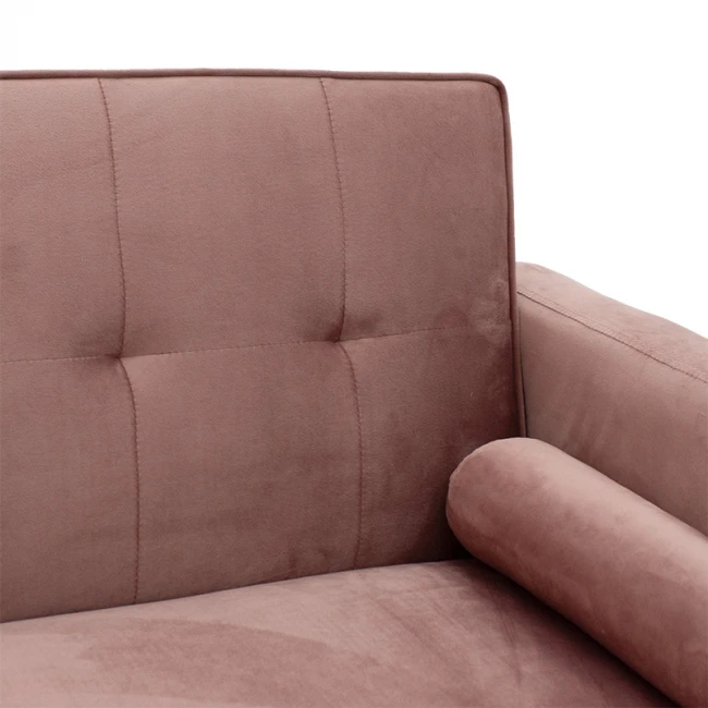 3 seater sofa-bed Success pakoworld velvet rotten apple 190x80x84 cm