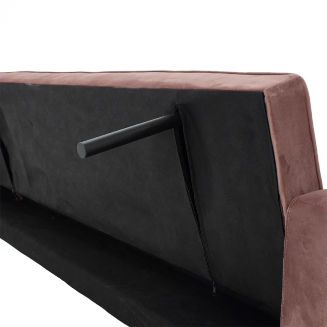 3 seater sofa-bed Success pakoworld velvet rotten apple 190x80x84 cm