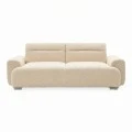 Three-seater sofabed Harmonious pakoworld boucle beige 223.5x92x81cm