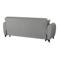 3-seater sofabed Lincoln pakoworld with storage space light grey fabric 226x84x93cm