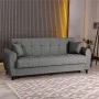 3-seater sofabed Lincoln pakoworld with storage space anthracite fabric 226x84x93cm