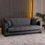 3-seater sofabed Vox pakoworld with storage space anthracite fabric 210x84x83cm