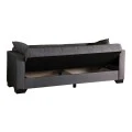 3-seater sofabed Vox pakoworld with storage space anthracite fabric 210x84x83cm