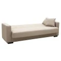 3-seater sofabed Vox pakoworld with storage space beige fabric 210x84x83cm