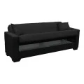 Vox Sofa bed pakoworld three seater with storage space anthracite fabric 210x84x83cm