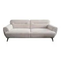 3-seater sofa Anbola pakoworld ecru fabric 213x87x80cm
