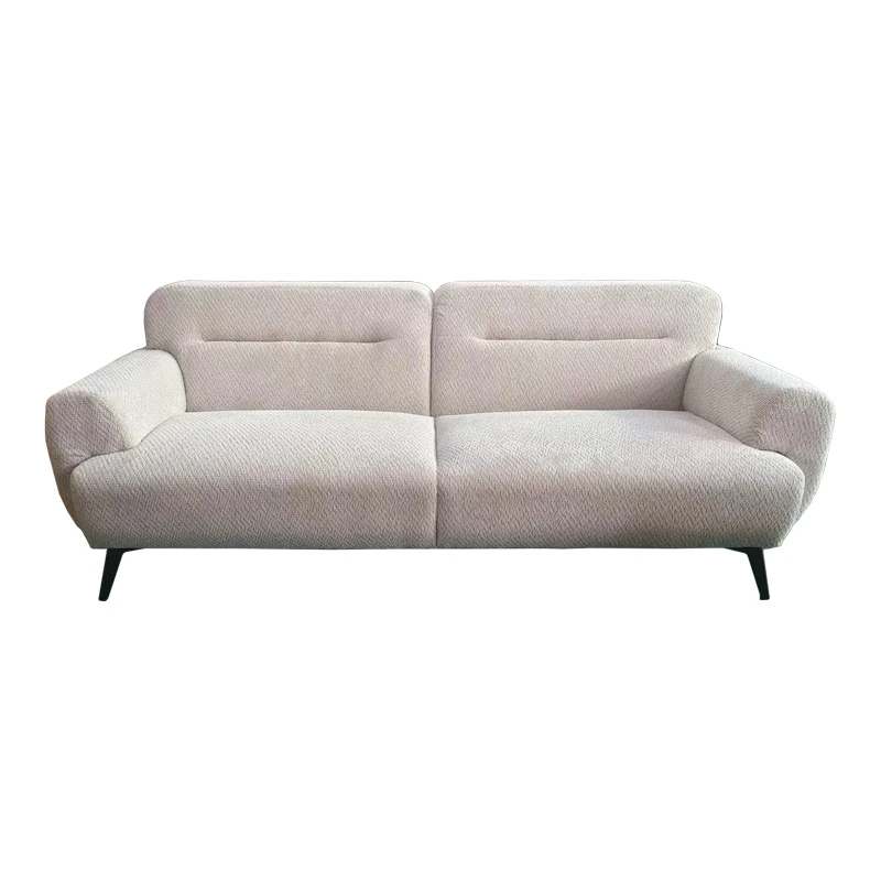 3-seater sofa Anbola pakoworld ecru fabric 213x87x80cm