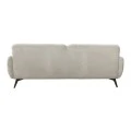 3-seater sofa Anbola pakoworld ecru fabric 213x87x80cm