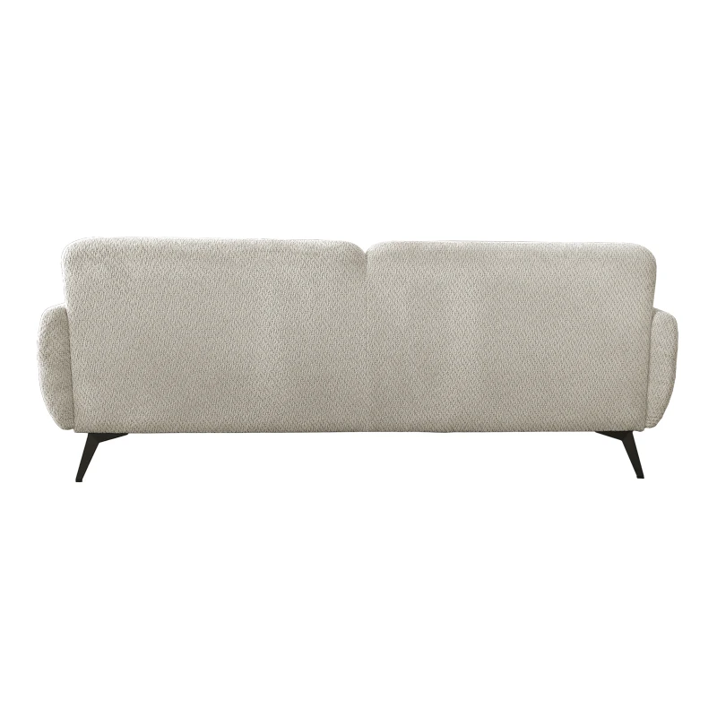 3-seater sofa Anbola pakoworld ecru fabric 213x87x80cm