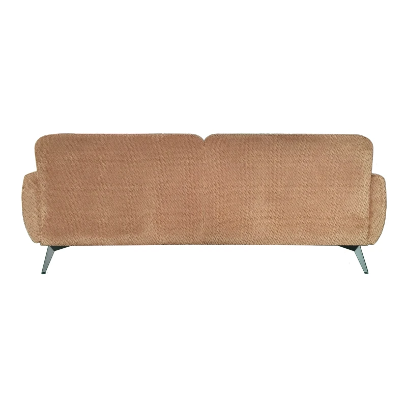 3-seater sofa Anbola pakoworld tan brown fabric 213x87x80cm