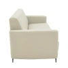 Three seater sofa Sidica pakoworld PU in beige color 185x82x81cm