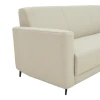 Three seater sofa Sidica pakoworld PU in beige color 185x82x81cm