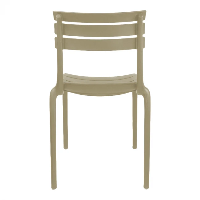 Καρέκλα Almea pakoworld στοιβαζόμενη pp cappuccino 42.5x55.5x82εκ