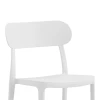 Chair Amvroan pakoworld with UV protection white pp 51x49x79.5cm