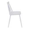 Chair Aurora I pakoworld pp in white shade-white metallic leg 43x48x79cm