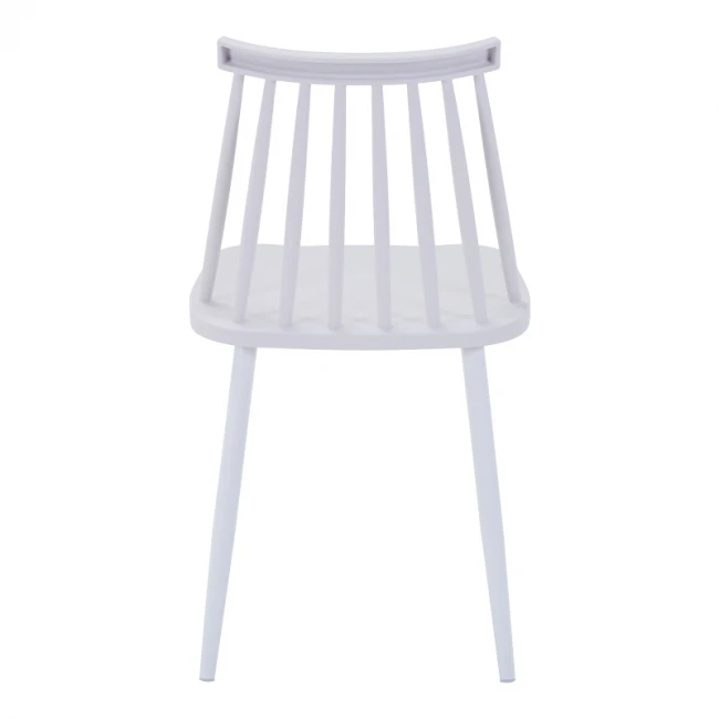 Chair Aurora I pakoworld pp in white shade-white metallic leg 43x48x79cm
