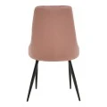 Chair Azori pakoworld velvet rotten apple-black metal leg 49x55x85cm