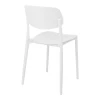 Stackable Berdian pakoworld pp chair in white color 38x49x79cm