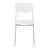 Stackable Berdian pakoworld pp chair in white color 38x49x79cm