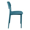 Stackable Berdian pakoworld pp chair in blue color 38x49x79cm