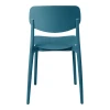 Stackable Berdian pakoworld pp chair in blue color 38x49x79cm