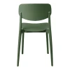 Stackable Berdian pakoworld pp chair in olive green color 38x49x79cm