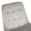 Berne chair pakoworld velvet in grey shade 53x62x84cm