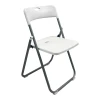 Folding chair Edison pakoworld white 38x49x73cm