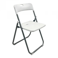 Folding chair Edison pakoworld white 38x49x73cm