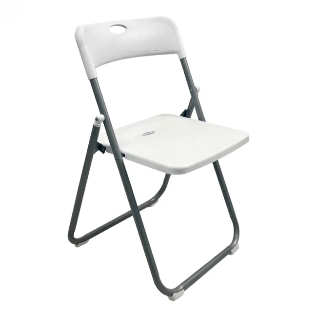Folding chair Edison pakoworld white 38x49x73cm