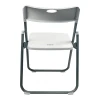 Folding chair Edison pakoworld white 38x49x73cm
