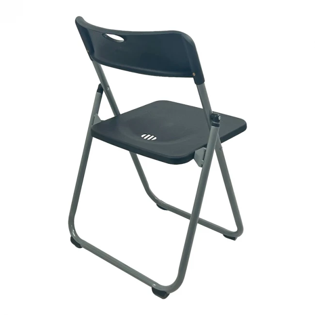 Folding chair Edison pakoworld black 38x49x73cm