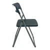 Folding chair Edison pakoworld black 38x49x73cm