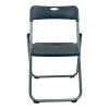 Folding chair Edison pakoworld black 38x49x73cm