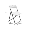Folding chair Edison pakoworld black 38x49x73cm