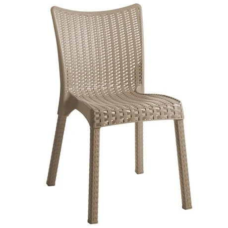 Chair Confident pakoworld PP color cappucino