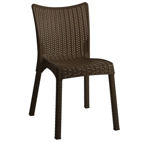 Chair Confident pakoworld PP color dark brown