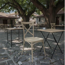 Καρέκλα Crossie pakoworld στοιβαζόμενη pp σε απόχρωση cappucino 41x46x84εκ Καρέκλα Crossie pakoworld στοιβαζόμενη pp σε απόχρωση cappucino 41x46x84εκ